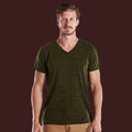 Men's Overdyed Tri-Blend Short Sleeve V-Neck Tee ~ "CEWL KutZ"