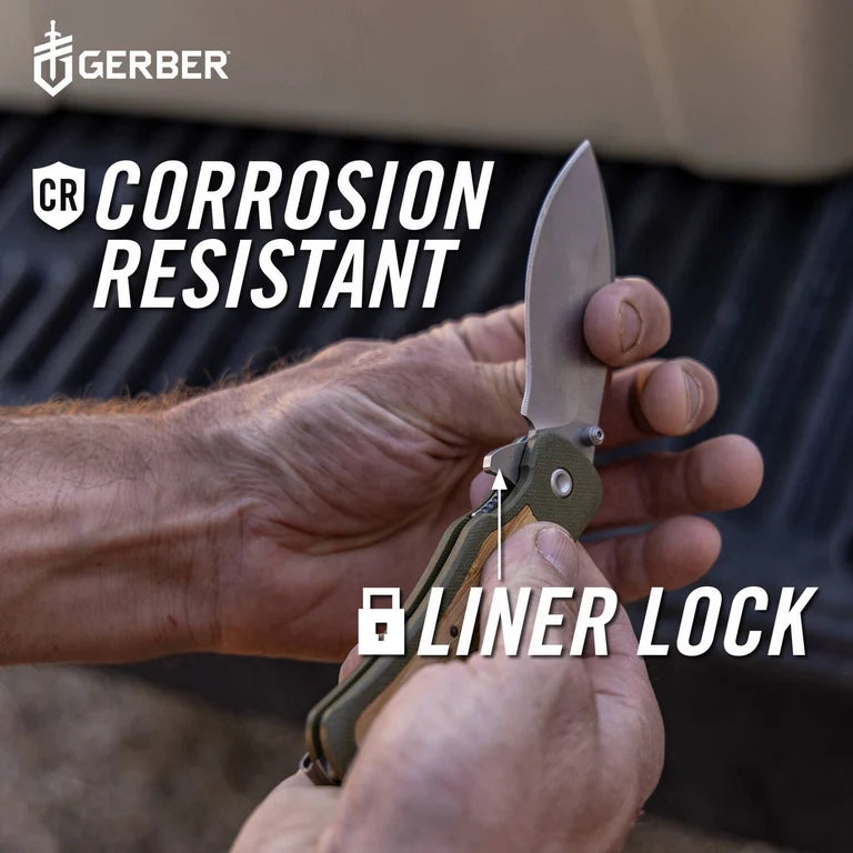 Gerber Confidant Liner Lock: Nessmuk-Inspired 440A Steel & Bamboo/G10