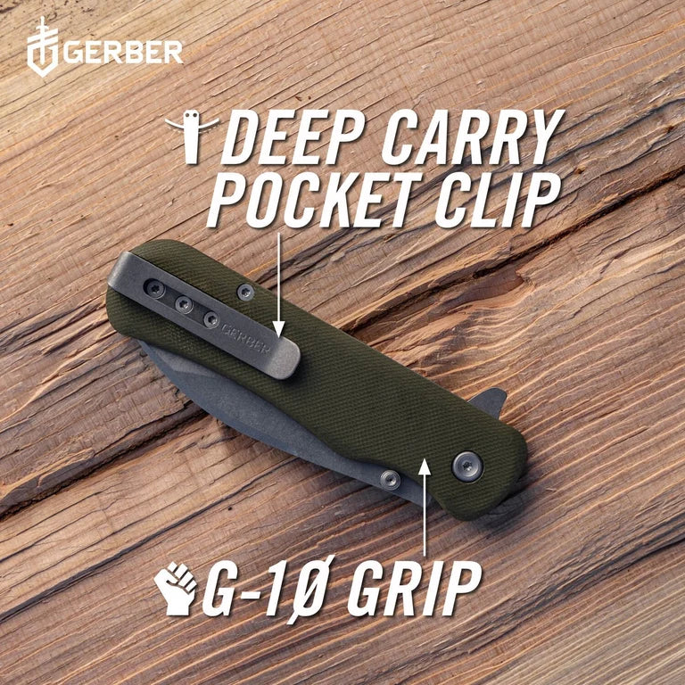 Gerber Confidant Liner Lock: Nessmuk-Inspired 440A Steel & Bamboo/G10