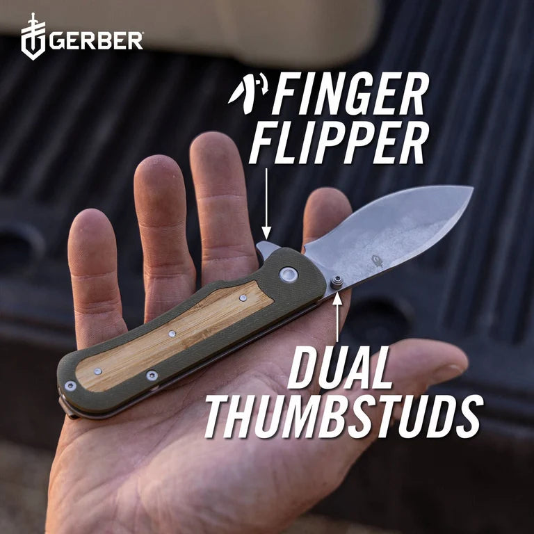 Gerber Confidant Liner Lock: Nessmuk-Inspired 440A Steel & Bamboo/G10