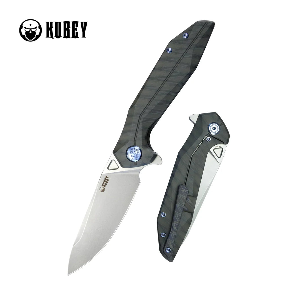 Kubey Nova Framelock (KB235): 3.66" 14C28N Steel & Titanium