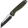 DEFCON ~ Warhawk Folding Knife ODGreen Micarta Handle 14C28N Sheepfoot ~ TD020OD