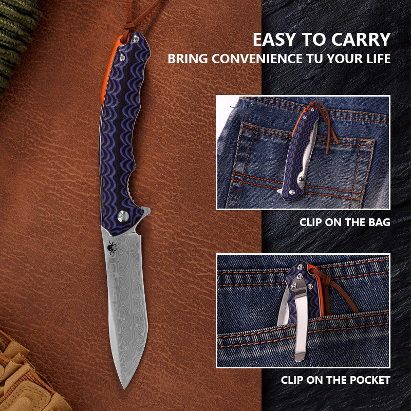 Klaken ~ Tidefall (J279): Damascus Steel & Exotic Hybrid