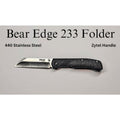 Bear Edge ~ 233 Folder ~ Zytel Handle ~ 440 Stainless Steel