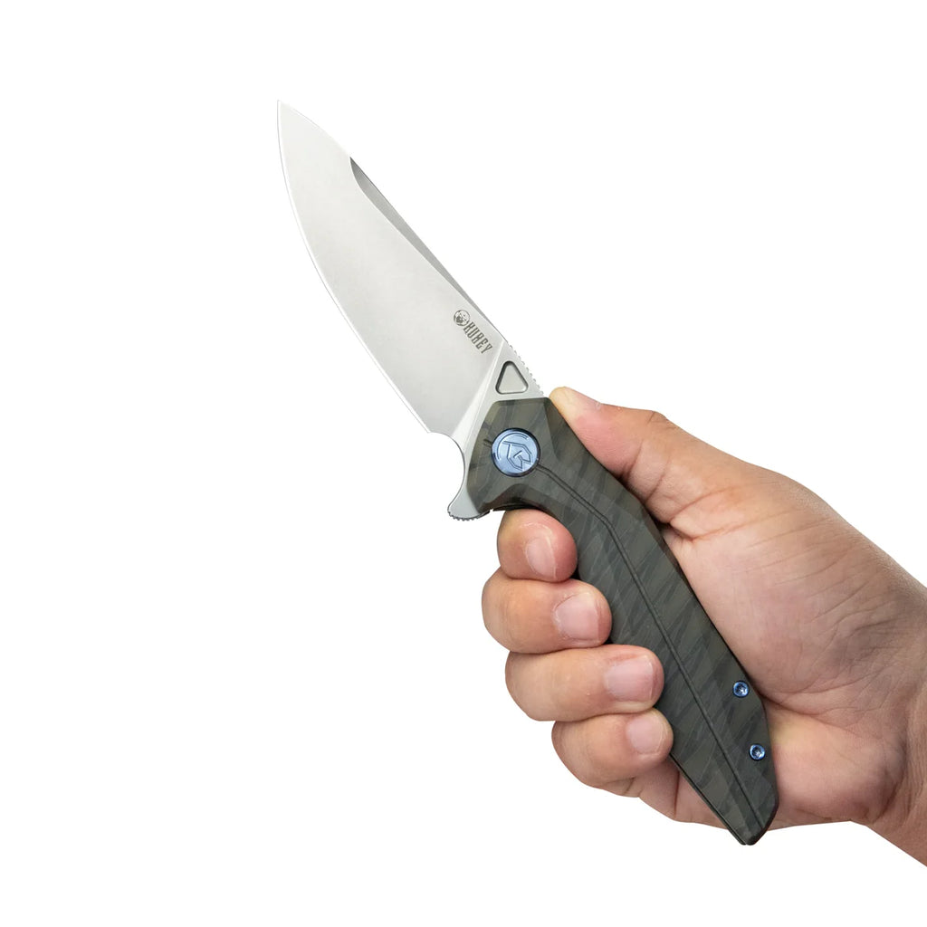 Kubey Nova Framelock (KB235): 3.66" 14C28N Steel & Titanium