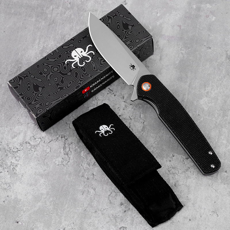Klaken ~ Varek (J326): 3.35" D2 Steel & Micarta