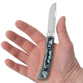 Case Crossroads™ XR Sod Buster® Jr ~ Smooth Seafoam Green Burl G-10/S35VN **Damaged Box