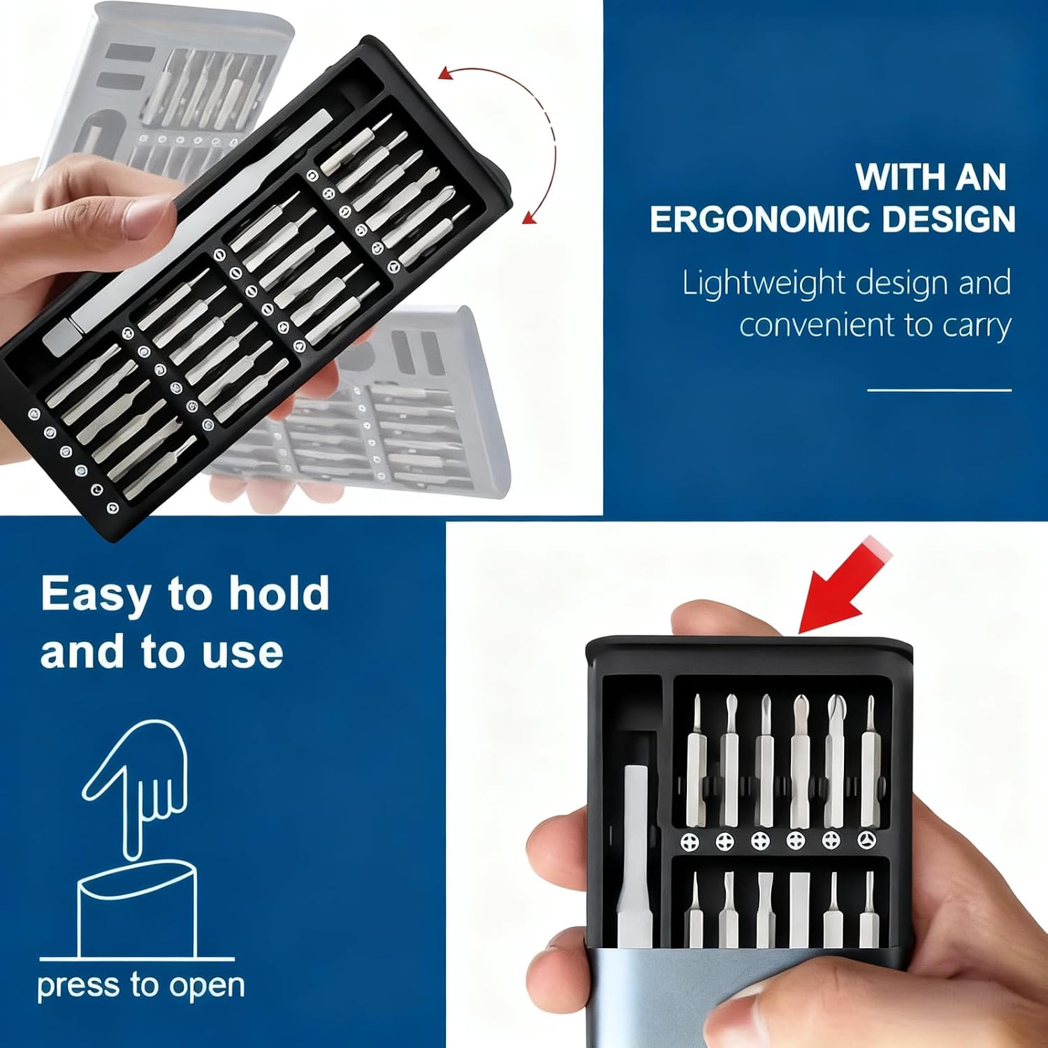 24-in-1 Precision Screwdriver Set – Small Magnetic Repair Tool Kit