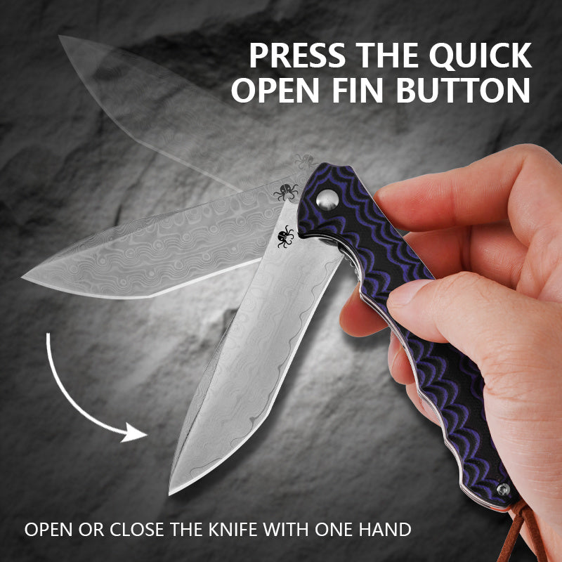 Klaken ~ Tidefall (J279): Damascus Steel & Exotic Hybrid