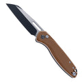 DEFCON ~ Warhawk Folding Knife Brown Micarta Handle 14C28N Sheepsfoot ~ TD020BR