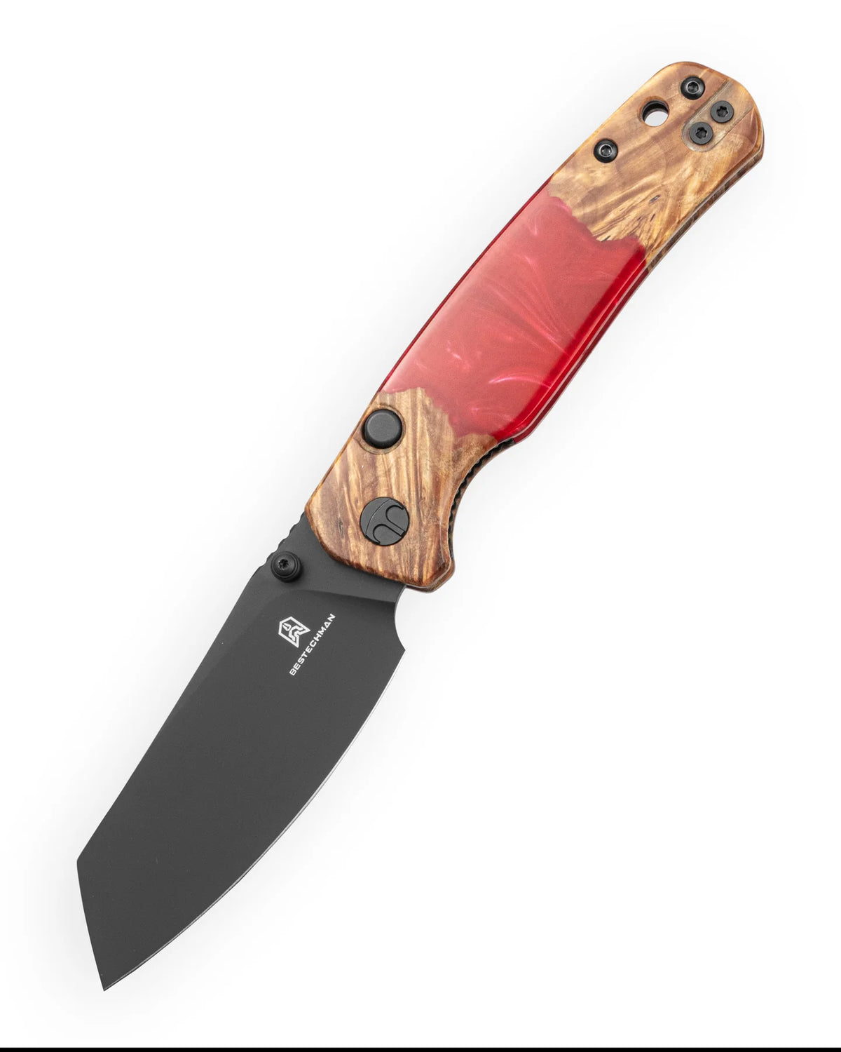 Bestechman Cicada's Wing ~ Button-Actuated Liner Lock Series: 3.15" High-Cobalt Steel