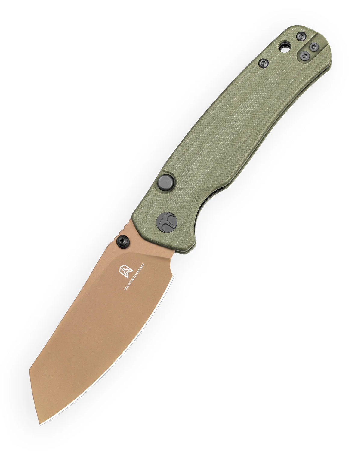 Bestechman Cicada's Wing ~ Button-Actuated Liner Lock Series: 3.15" High-Cobalt Steel