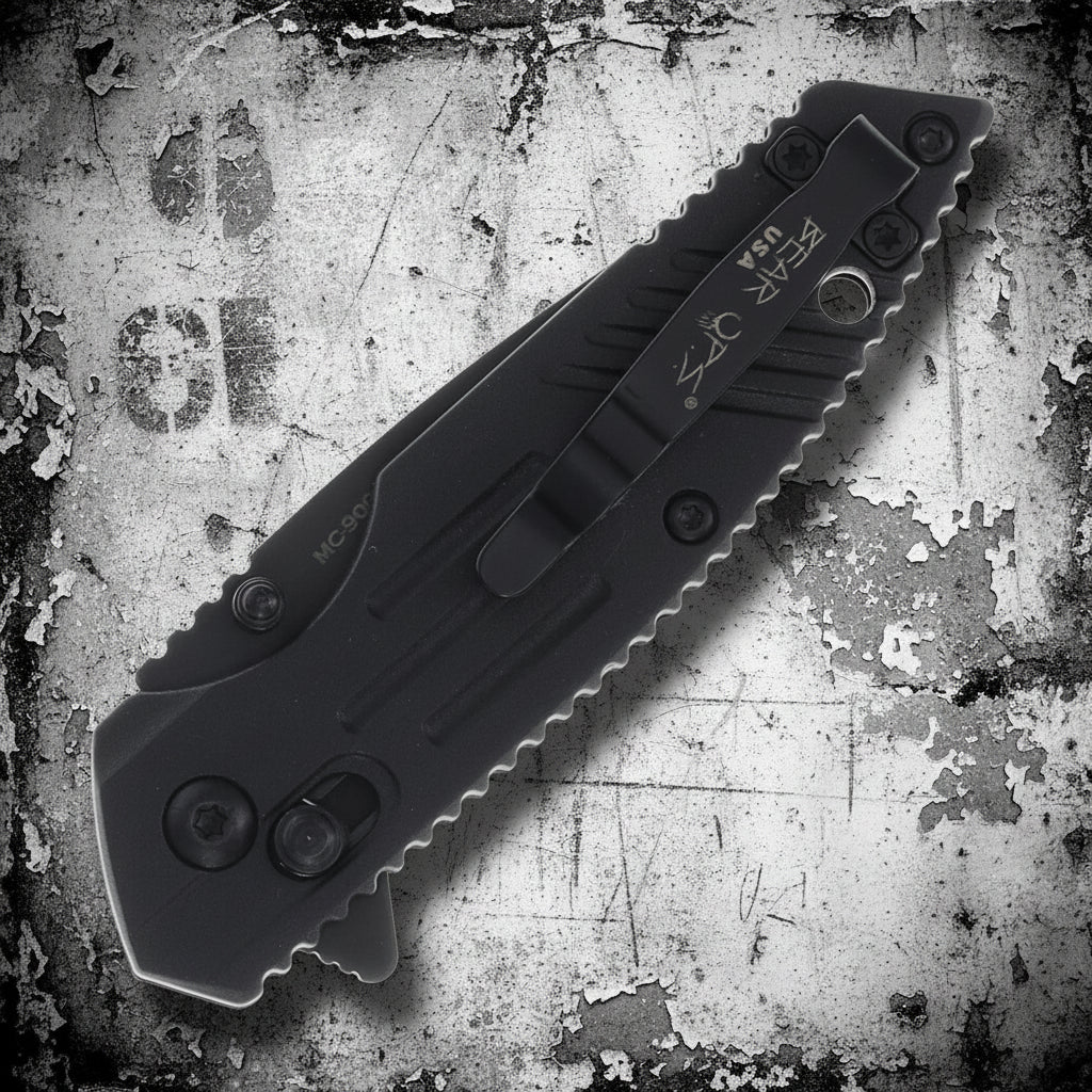 Bear & Son Bear OPS Rancor IX Slide Lock ~ 2.83" D2 Black Serrated