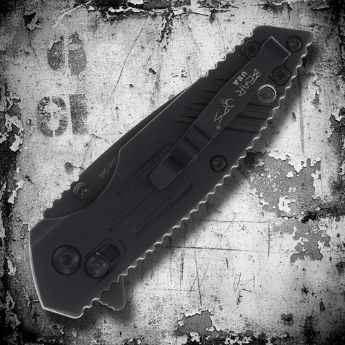 Bear & Son Bear OPS Rancor IX Slide Lock ~ 2.83" D2 Black Serrated