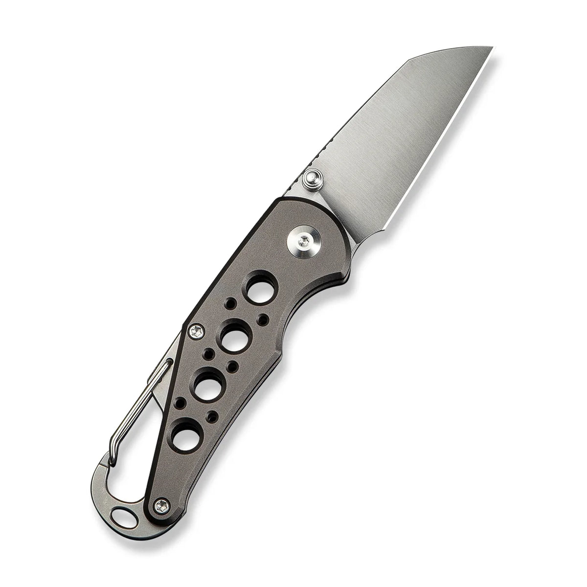 Civivi Pragma Wharncliffe Button Lock – Black Stonewash Nitro-V & Green Aluminum