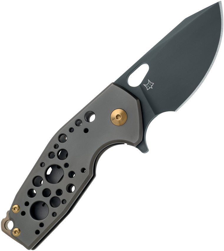 Fox VOX Suru Framelock Left-Hand Edition: Jesper Voxnaes M390 & Black PVD Titanium