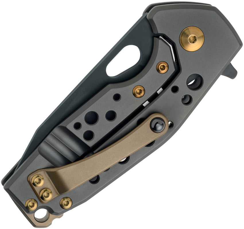 Fox VOX Suru Framelock Left-Hand Edition: Jesper Voxnaes M390 & Black PVD Titanium