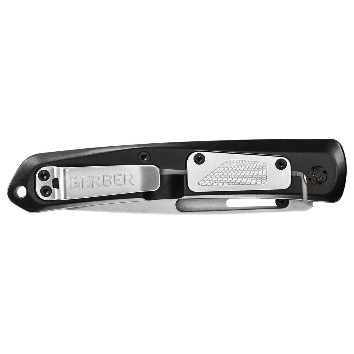 Gerber Affinity Frame Lock: 3.7" Drop-Point Steel & Machined Aluminum