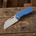 Kansept ~ Convict Linerlock Knife ~ Blue G10 Handles ~ T1023A3