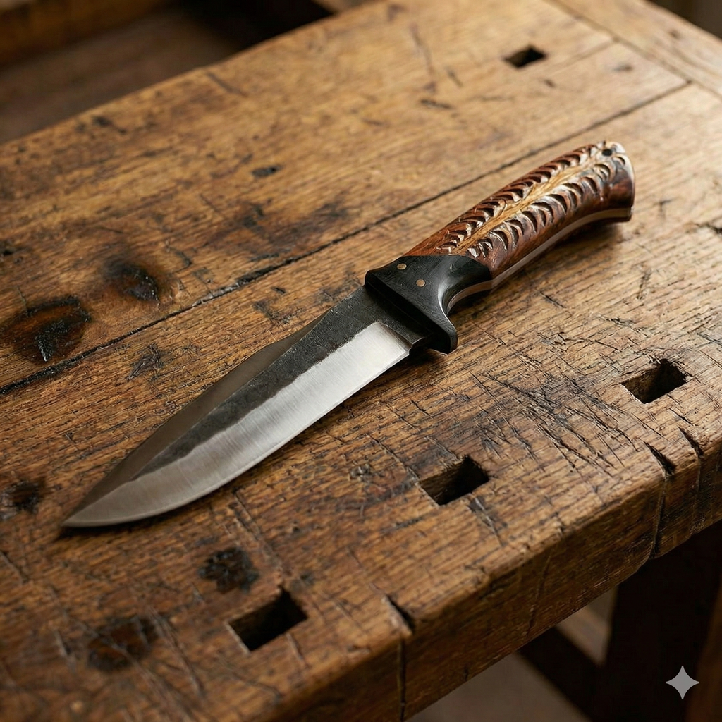 CFK™ ~ Custom Forged Knives ~ Handmade 10" Hunting Skinner