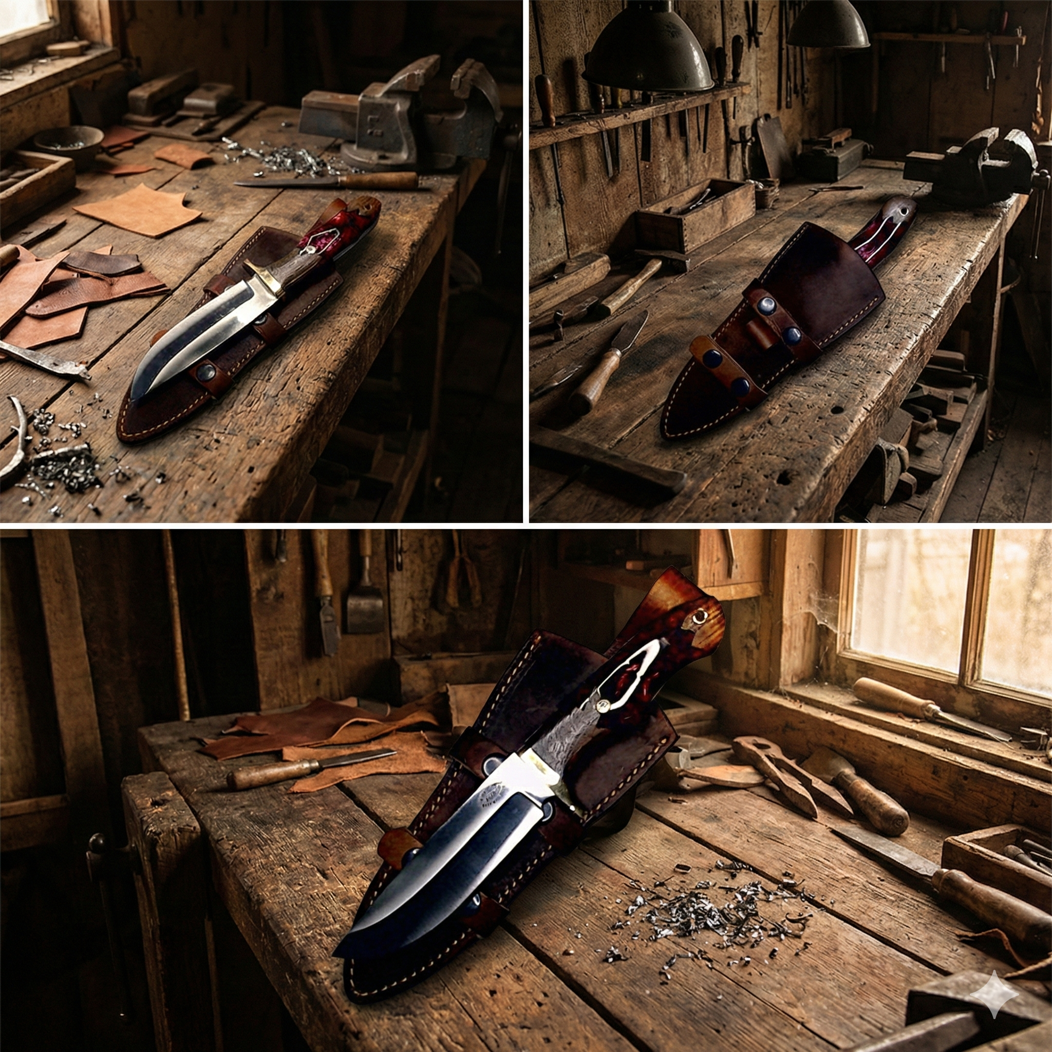 CFK™ ~ Custom Forged Knives ~ Handmade 10" Hunting Skinner