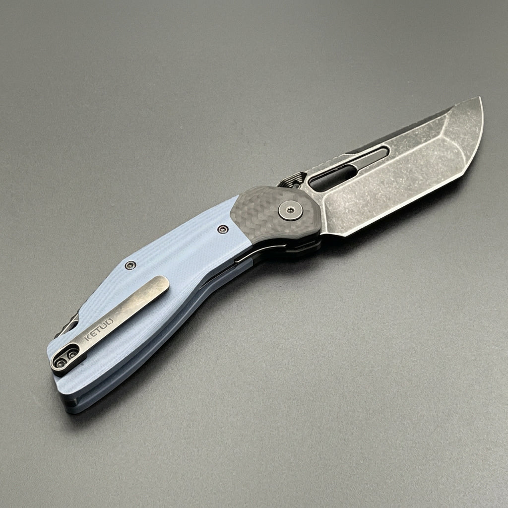 Ketuo Yakuza G-10 V2: 14C28N Carbon Fiber & G-10