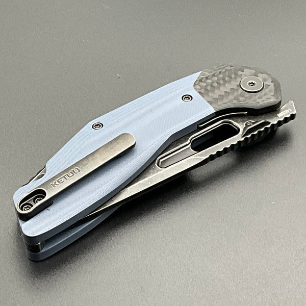 Ketuo Yakuza G-10 V2: 14C28N Carbon Fiber & G-10