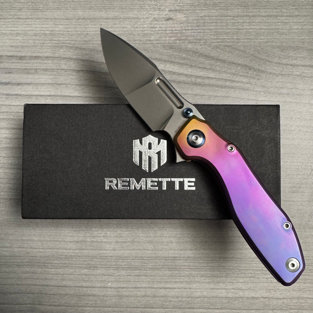 Remette ~ RT-TwoFace ~ Custom 1 of 1 M390/Purple Anodized Ti