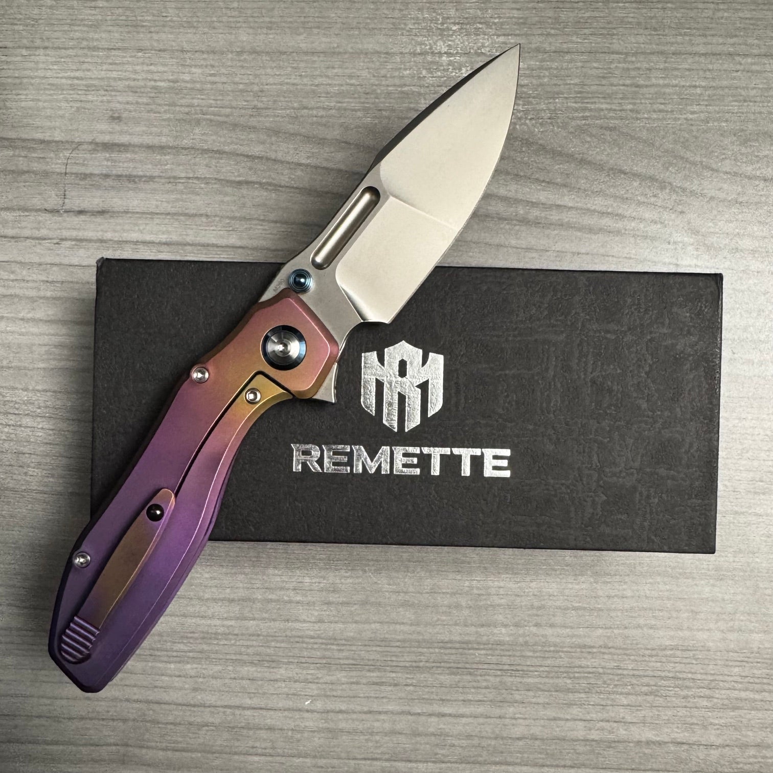 Remette ~ RT-TwoFace ~ Custom 1 of 1 M390/Purple Anodized Ti