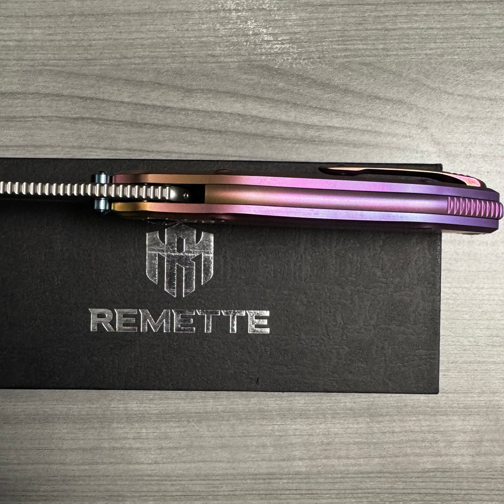 Remette ~ RT-TwoFace ~ Custom 1 of 1 M390/Purple Anodized Ti