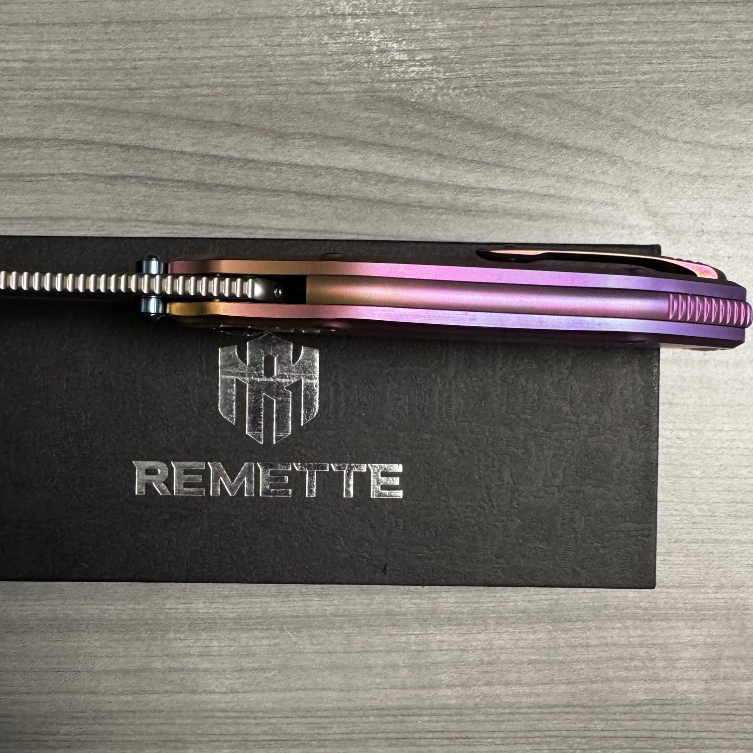 Remette ~ RT-TwoFace ~ Custom 1 of 1 M390/Purple Anodized Ti