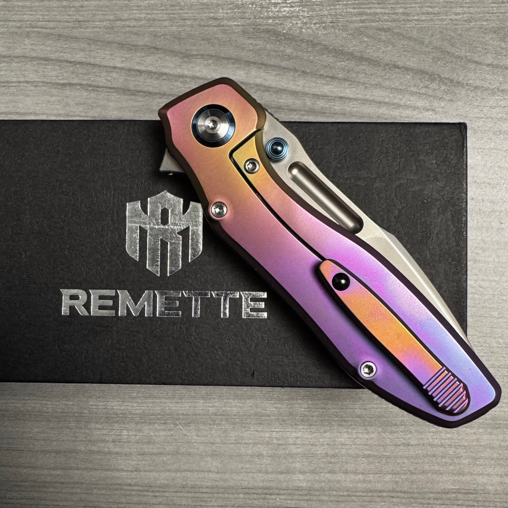 Remette ~ RT-TwoFace ~ Custom 1 of 1 M390/Purple Anodized Ti