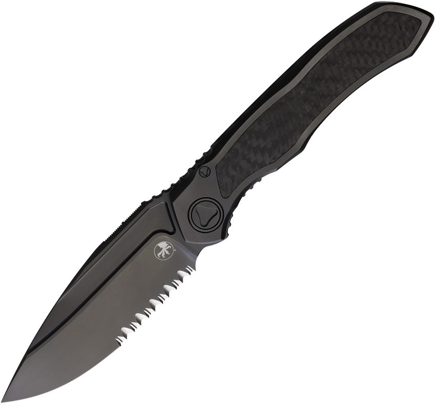 Microtech Anax Framelock: DLC M390/Titanium & Carbon Fiber