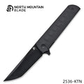 North Mountain Blade CHOP – Japanese Tanto 14C28N Steel & Black G10
