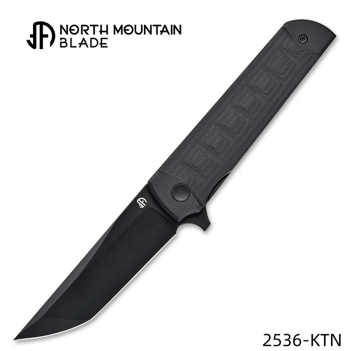 North Mountain Blade CHOP – Japanese Tanto 14C28N Steel & Black G10