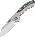 QSP Capybara Flipper: 3.06" M390 Sheepsfoot Blade & Titanium Carbon-Fiber