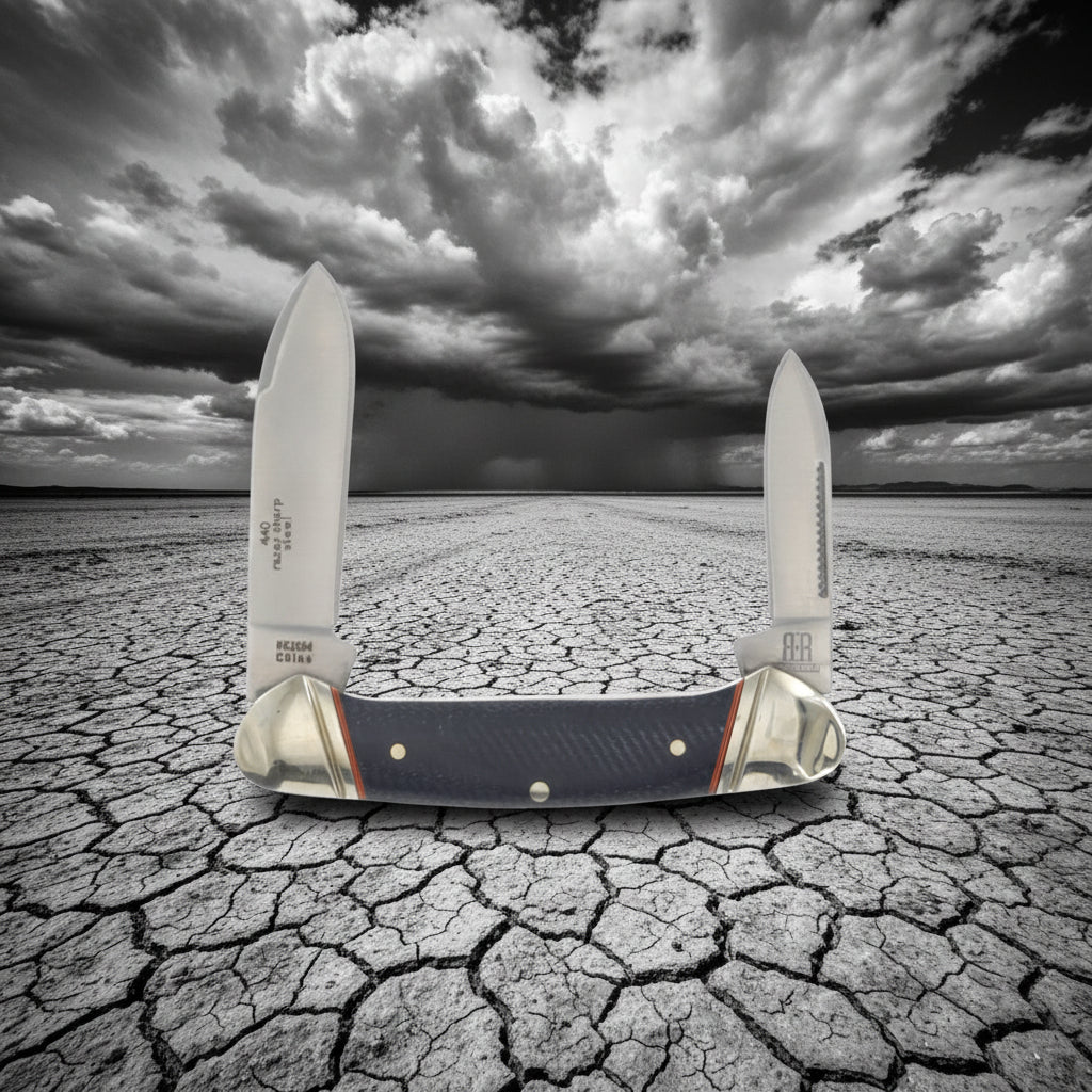 Rough Ryder Canoe Denim Micarta ~ RR2184