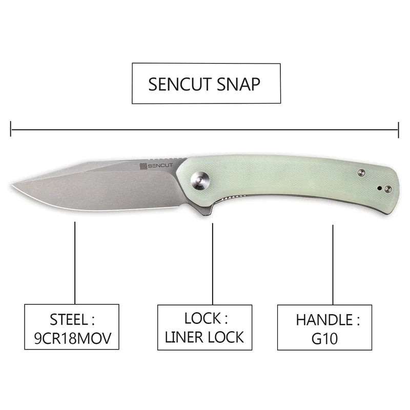 Sencut ~ Snap ~ 9cr18mov/G10