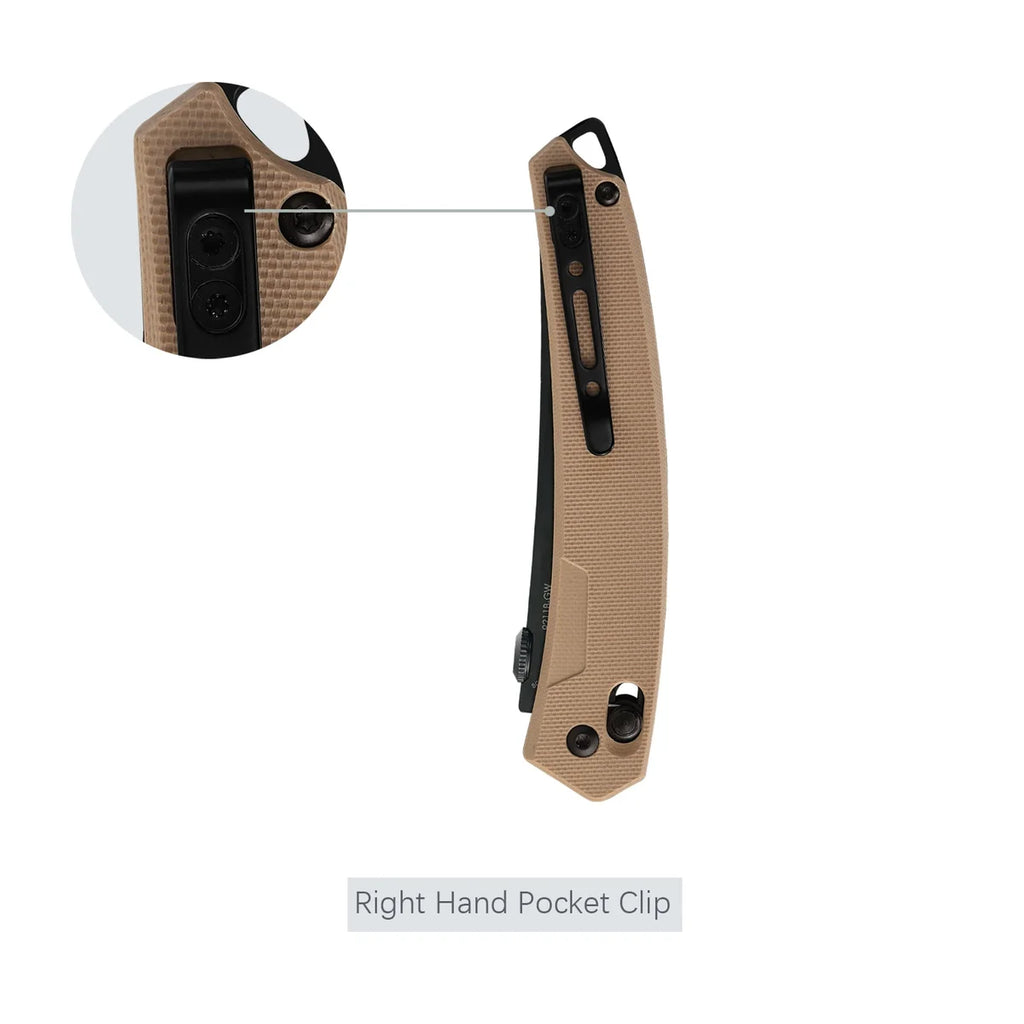 SRM 9211 Tactical Pocket Knife: 8Cr13MoV Clip Point & Ambi-Lock