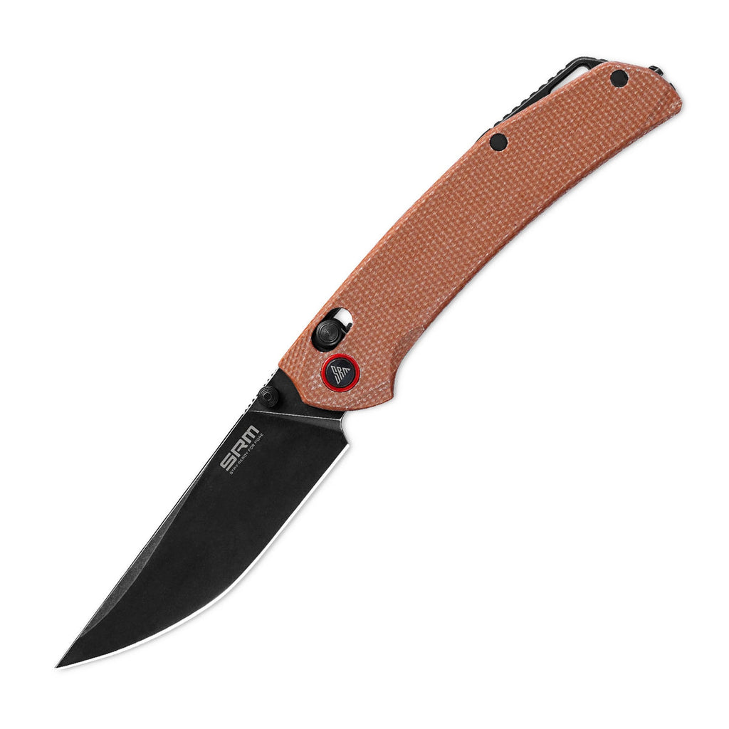 SRM ~ Asika ~ Ambi-Lock – PVD Black 14C28N Steel & Micarta Armor (411L-MN)