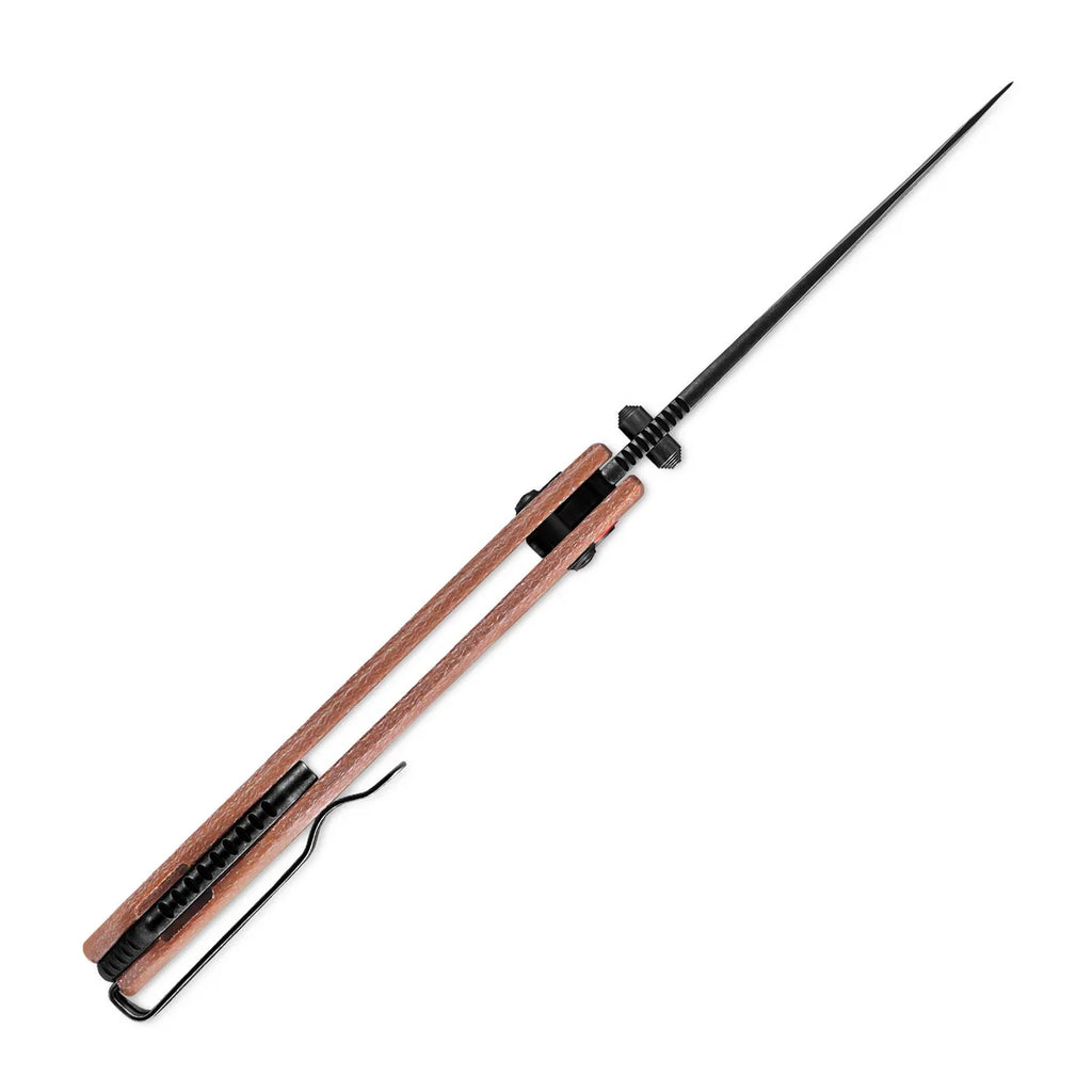 SRM ~ Asika ~ Ambi-Lock – PVD Black 14C28N Steel & Micarta Armor (411L-MN)