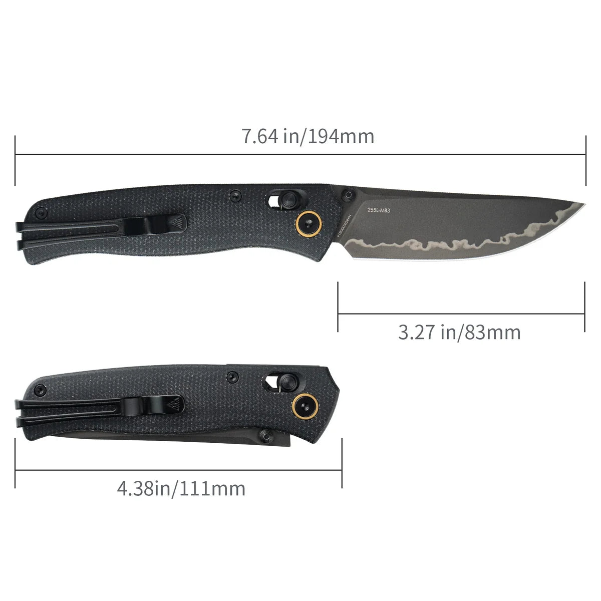 SRM ~ Medal ~ Ambi-Lock – Laminated 140Cr Steel & Micarta Armor