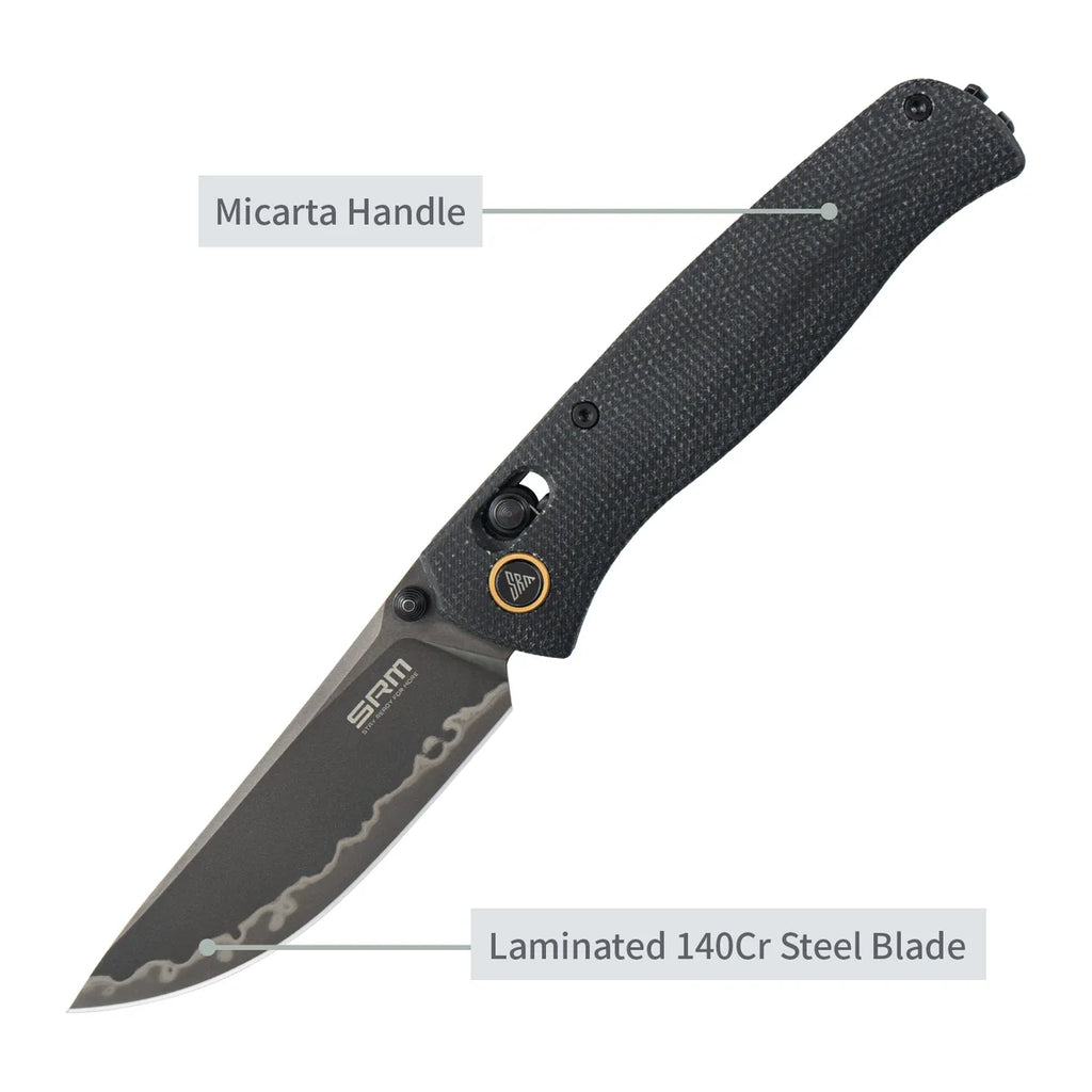SRM ~ Medal ~ Ambi-Lock – Laminated 140Cr Steel & Micarta Armor