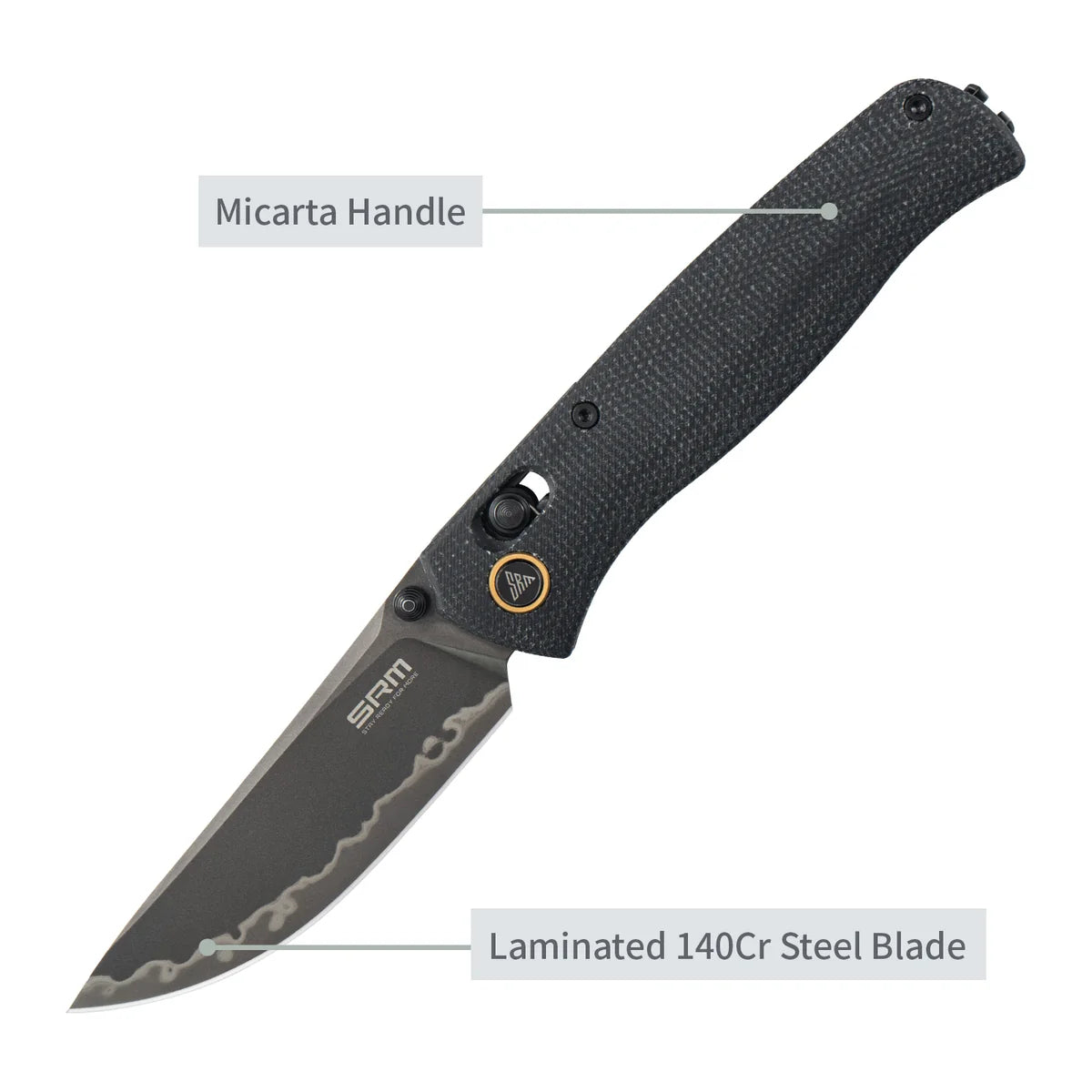 SRM ~ Medal ~ Ambi-Lock – Laminated 140Cr Steel & Micarta Armor