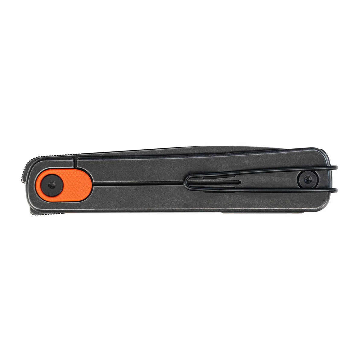 The SRM Palfrey Frame Lock – Black Stonewash 14C28N Steel & G10 / Stainless Steel Hybrid (135L-GJ)