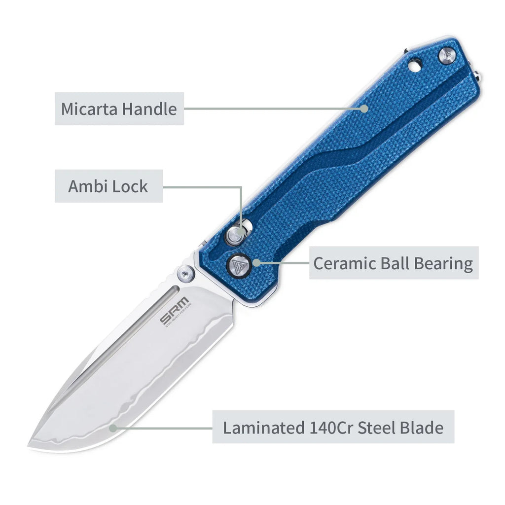 SRM ~ Rubik ~ 140cr Stainless/Micarta or Aluminum