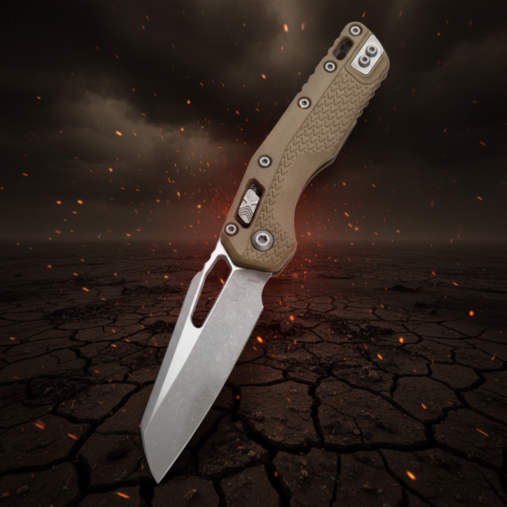 Microtech MSI ~ S/E Tri-Grip Dark Earth ~ M390/Polymer