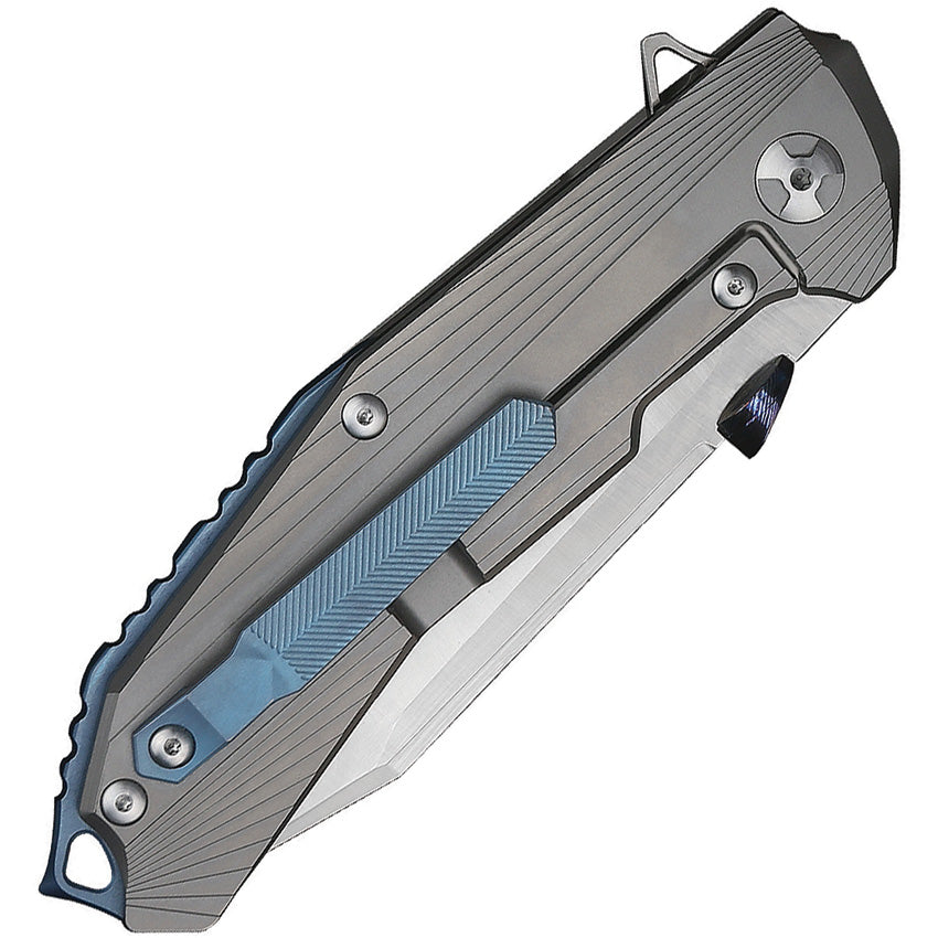 Defcon Atlas Framelock: CPM-S35VN Modified Tanto & Gray Titanium