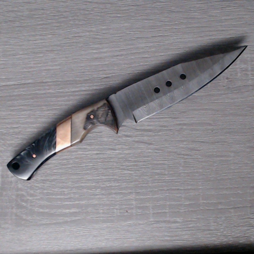 RSR Knives ~ Hand-forged Damascus ~ Ram Horn/Bone/Resin Options