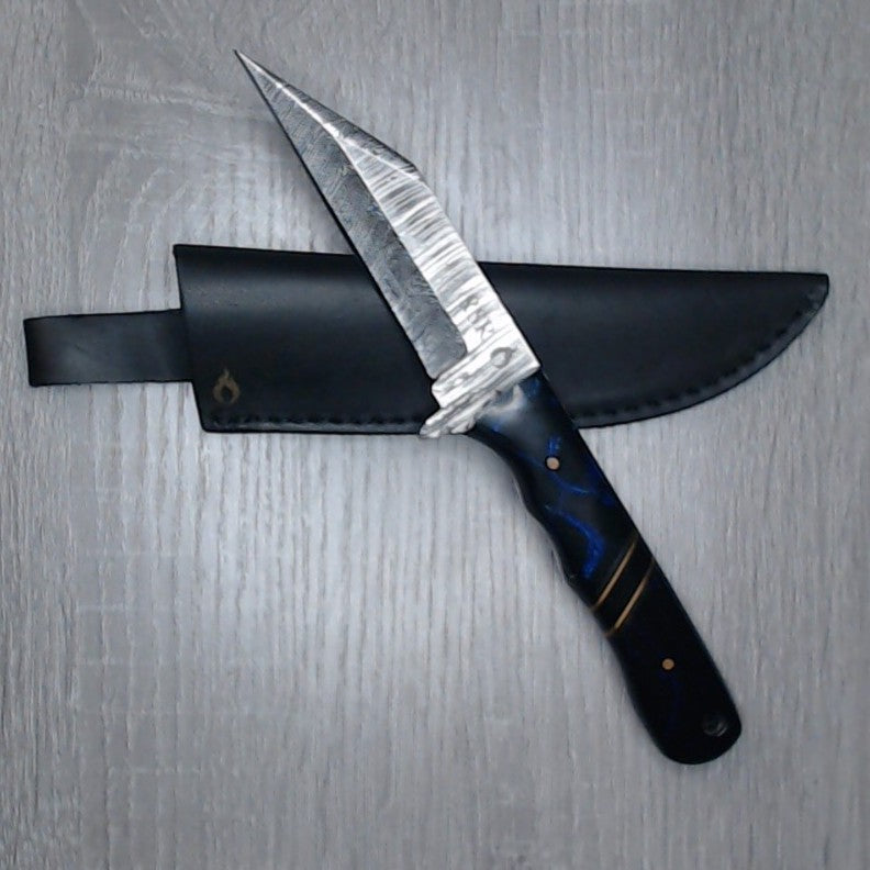 RSR Knives ~ Hand-forged Damascus ~ Ram Horn/Bone/Resin Options